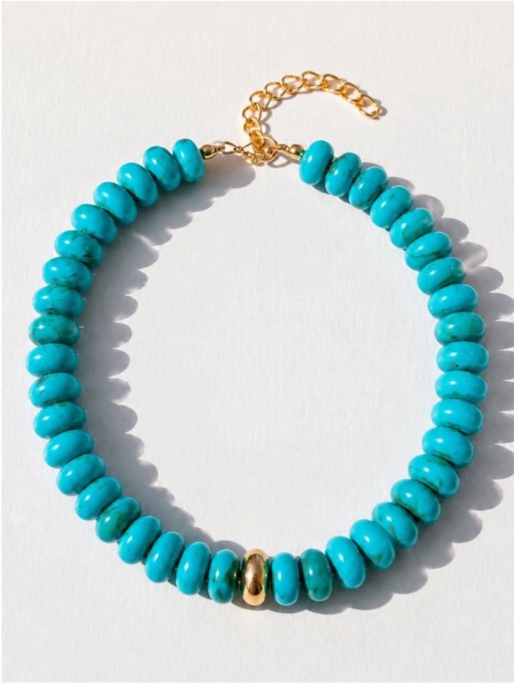 New! Turquoise Beaded Dopamine Necklace NWOT